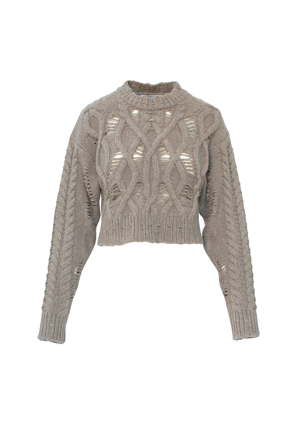 Cropped Cable Sweater — Aisling Camps